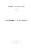 Latin écrit-roman oral? : de la dichotomisation à la continuité /