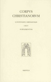 Liber prefigurationum Christi et Ecclesiae. Liber de gratia Novi Testamenti : supplementum /