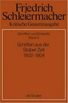 Schriften aus der Stolper Zeit (1802-1804) /