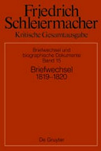 Briefwechsel 1819-1820 : (Briefe 4686–5200) /