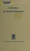 Gedenken an Rudolf Bultmann /