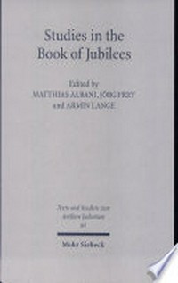 Studies in the Book of Jubilees /