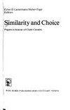 Similarity and choice : papers in honour of Clyde Coombs /