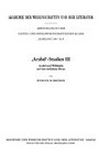 "Arabel"-Studien III : Arabel und Willehalm auf west-östlichem Divan /