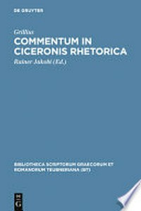 Commentum in Ciceronis rhetorica /
