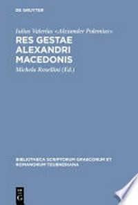 Res gestae Alexandri Macedonis translatae ex Aesopo graeco /