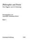 Philosophie und Poesie : Otto Pöggeler zum 60. Geburtstag /