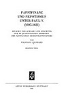 Papstfinanz und Nepotismus unter Paul V. (1605-1621) : Studien und Quellen zur Struktur und zu Quantitativen Aspekten des päpstlichen Herrschaftssystems /