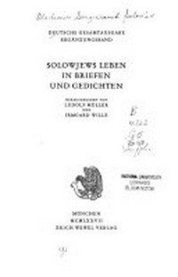 Solowjews Leben in Briefen und Gedichten / 