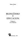 Bilingüismo y educación /