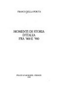 Momenti di storia d'Italia fra '800 e '900 /