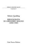 Bibliografia di Gregorio Magno (1890-1989) /
