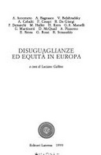 Disuguaglianze ed equità in Europa /