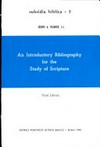 An introductory bibliography for the study of Scripture /