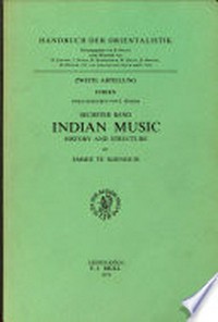 Indian music : history and structure /