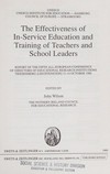 The effectiveness of in-service education and training of teachers and school-leaders : report of the fifth All-European Conference of directors of educational research institutions, Triesenberg (Liechtenstein) 11-14 october 1988 /