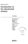 Introduction to the educational sciences : prepared for the International bureau of education /